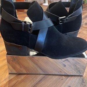Suede booties